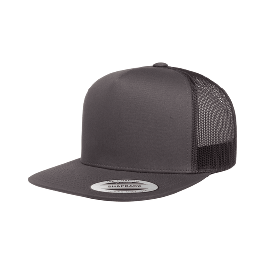 (OCTOBER) 6006-CHAR Classic Trucker Charcoal Cap Adjustable Fit