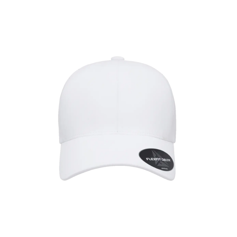 (APRIL) DELTA-PERF-ADJ-WHT Delta White Special Perforated  Cap with Adjustable Fit