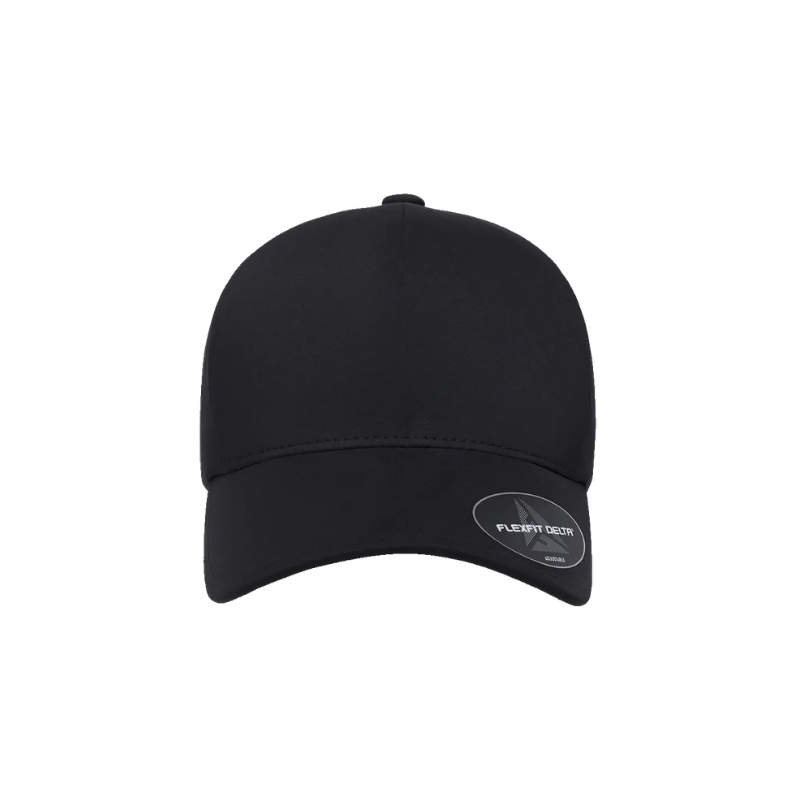 (APRIL) DELTA-PERF-ADJ-NVY Delta Perforated Black  Cap Velcro Adjustable