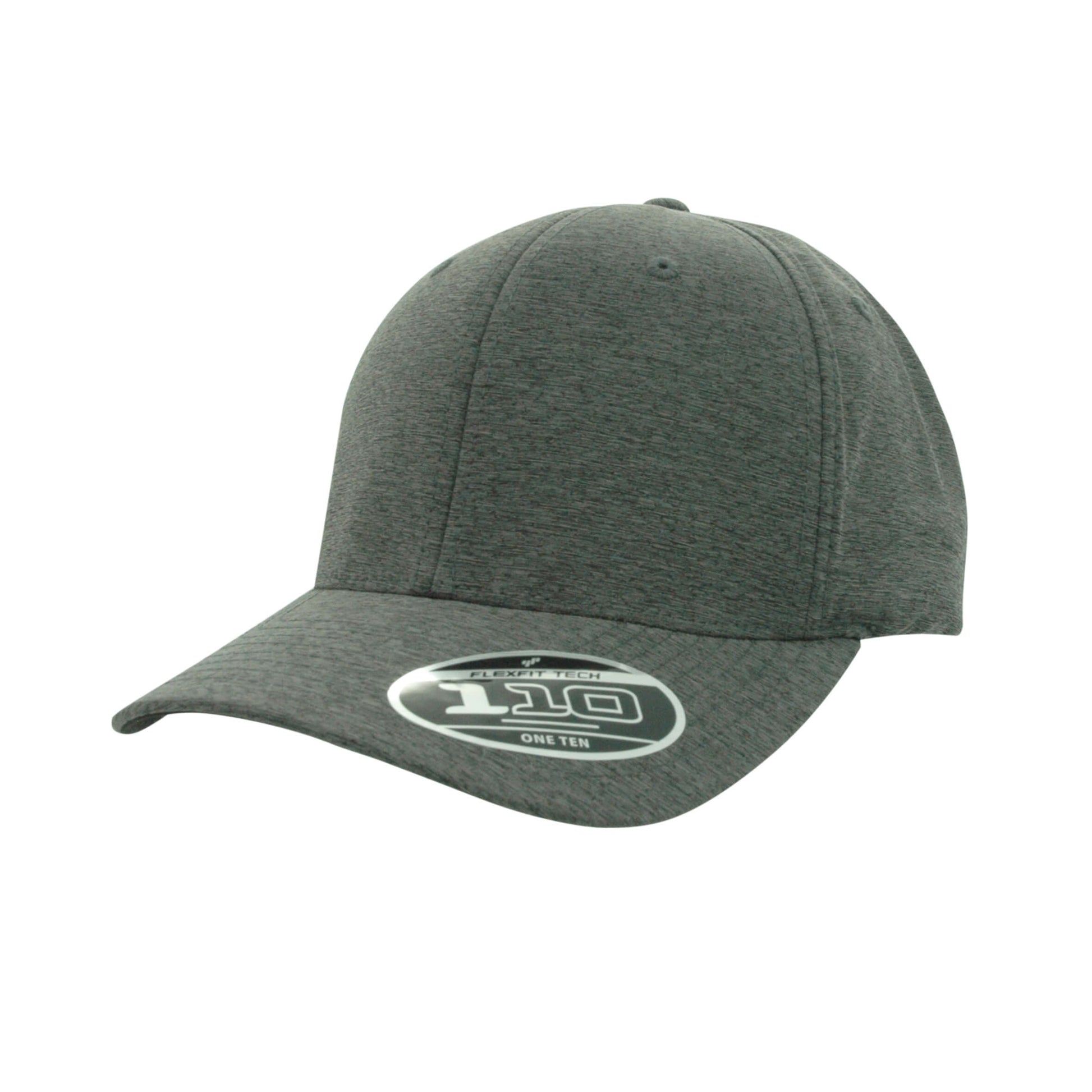 Flexfit 110HB-DHG 110 Dark Heather Grey + Velcro Adjustable Cap