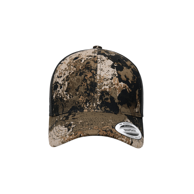 (NOVEMBER) 6606VC-WDE Retro Trucker Veil Camo Wideland Cap Adjustable Fit