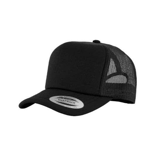 (NOVEMBER) 6700-BLK VZ Trucker Black Cap Adjustable Fit