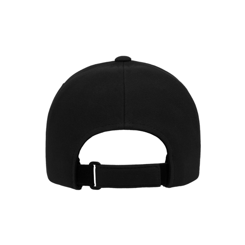 (APRIL) 110P-BLK 110 Fit Black Cap Cool & Dry Mini Pique Adjustable Fit