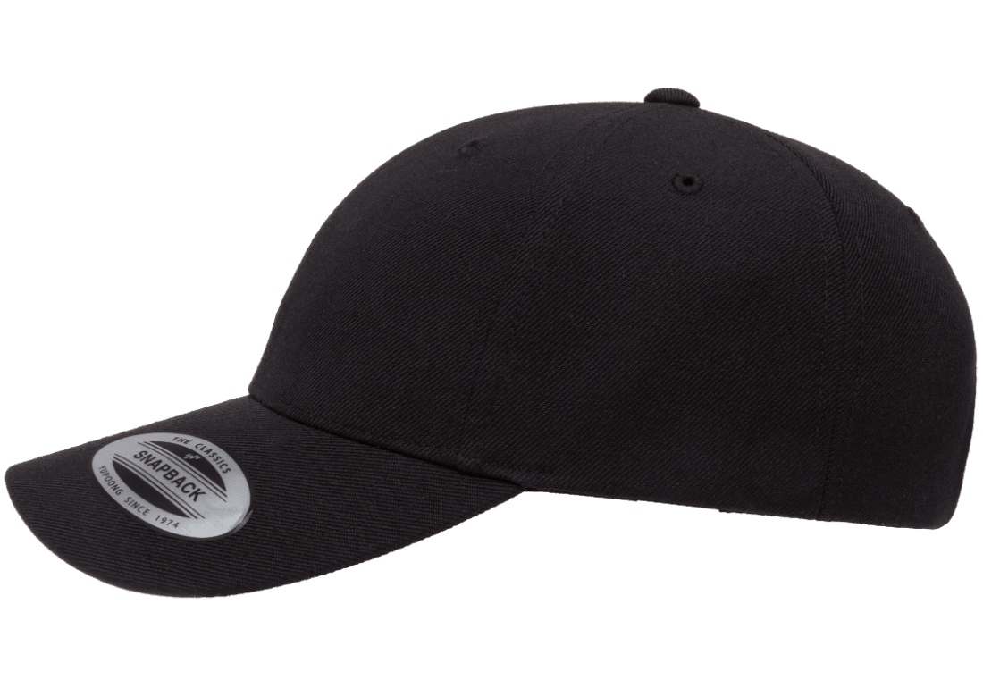 (APRIL) Y-6389X-BLK - YOUTH X-Cap Black Retro Cotton Blend Snapback Adjustable Fit