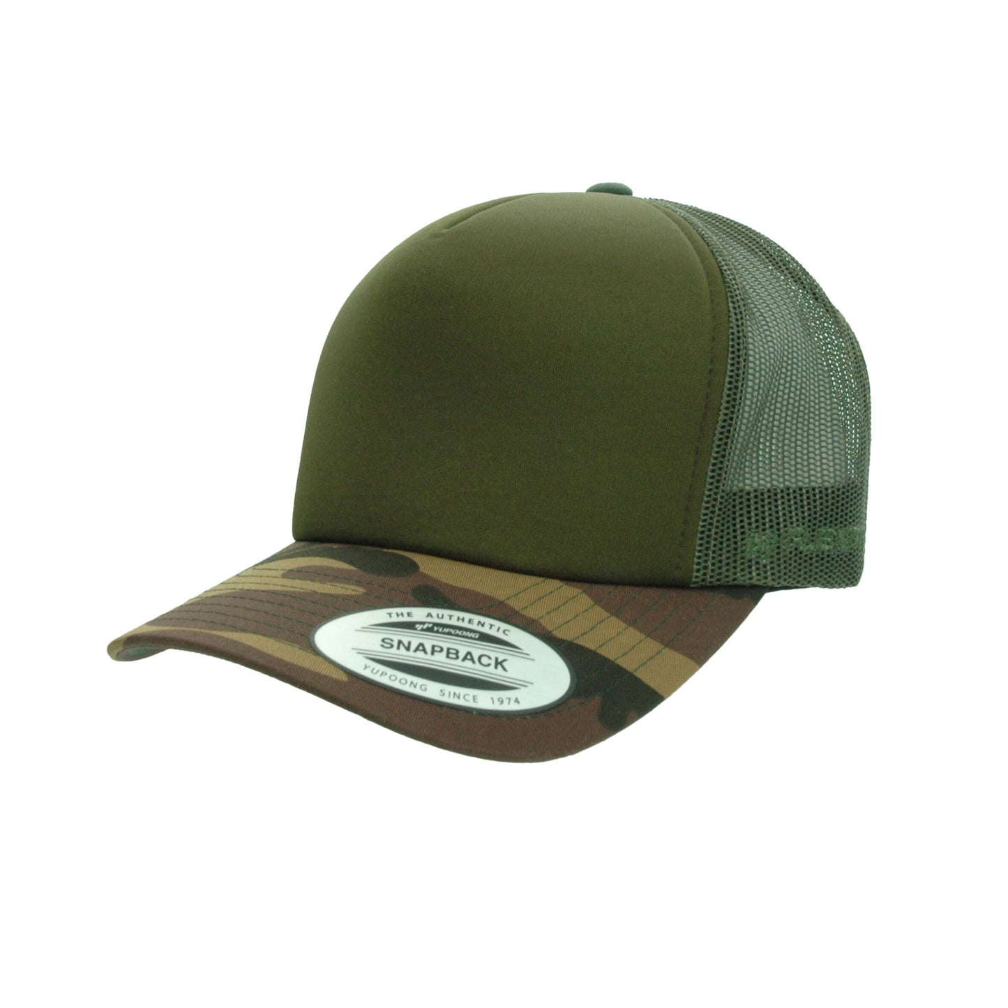 (APRIL) 6700-COC VZ Trucker Camo & Olive Cap Adjustable Fit