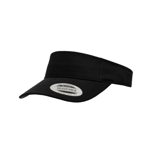 (SEP26) 8888-BLK Classic Black Visor Velcro Adjustable