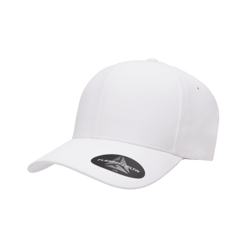 (DECEMBER) DELTA-ADJ-WHT Stylish Delta White Cap with Adjustable Fit