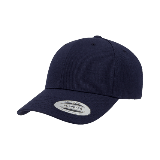 (OCTOBER) 6389X-NVY X-CAP Navy Retro Cotton Blend Snapback Adjustable Fit